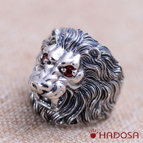 Nhẫn bạc Thái đầu Sư Tử