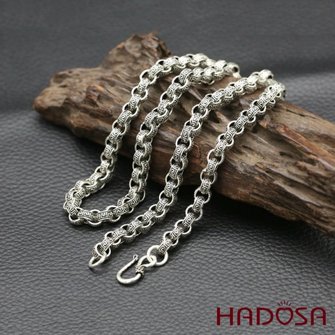 Dây chuyền nam bạc Thái mắt xích