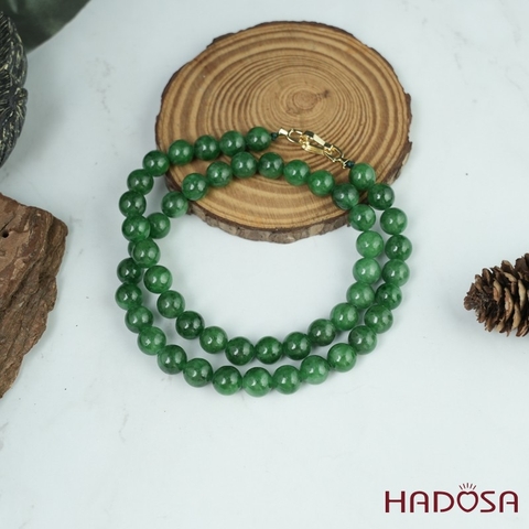 Vòng cổ Cẩm Thạch xanh tươi