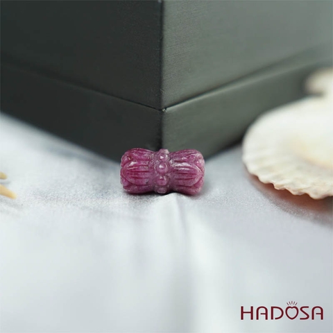Lu thống ruby nam Phi chạm 9x16mm