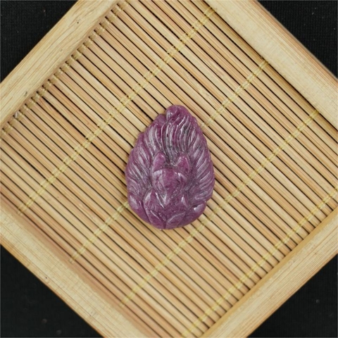 Mặt Hồ Ly Chúa Ruby Nam Phi 19x27mm