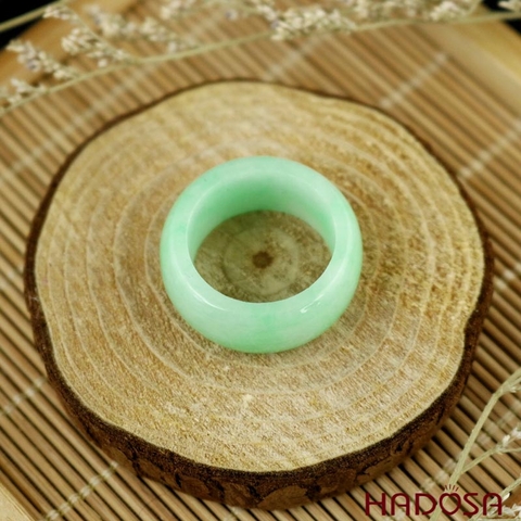 Nhẫn Cẩm Thạch xanh lí nhạt size 17