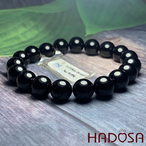 Vòng tay đá Thạch Anh Đen Morion Quartz 10mm cao cấp