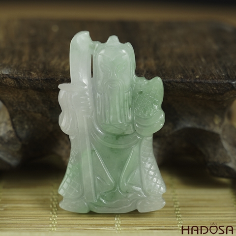 Mặt Cẩm Thạch Quan Công 26x44x7.5mm