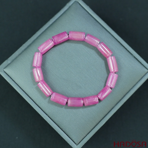 Vòng đá Ruby Thái lu thống hồng 7*11mm cao cấp