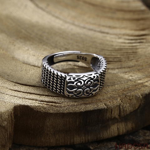 Nhẫn bạc Thái nam