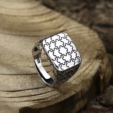 Nhẫn bạc Thái nam