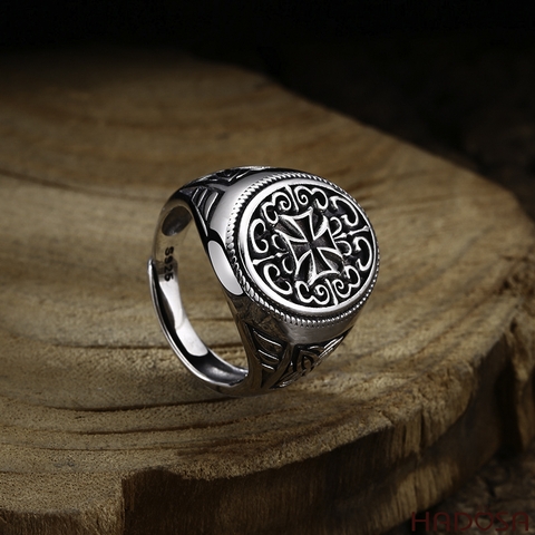 Nhẫn bạc Thái Chrome Hearts