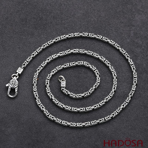 Vòng bạc đeo cổ nam