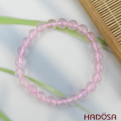 Vòng tay Thạch anh hồng sao 8mm 6A