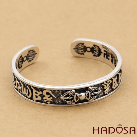 Vòng kiềng bạc Thái handmade