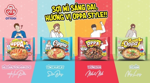 Sợi mỳ sáng dai, hương vị OPPA style!