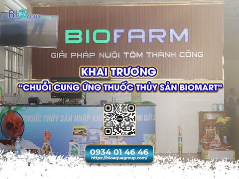 KHAI TRƯƠNG CHUỖI CUNG ỨNG THUỐC THỦY SẢN NHẬP KHẨU BIOMART XÃ VĨNH TÂN, TX. VĨNH CHÂU, TỈNH SÓC TRĂNG