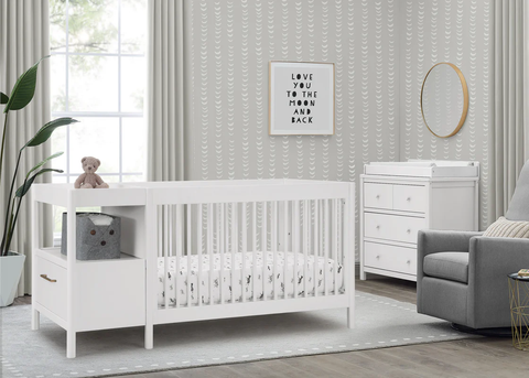 Cũi trẻ em và tủ thay tã Zoe 5 in 1