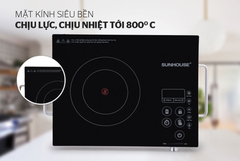 Bếp hồng ngoại cảm ứng Sunhouse 2000W SHD6017