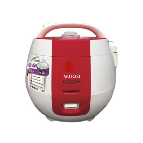 Nồi cơm điện Mutosi 1,2L màu đỏ MR 12