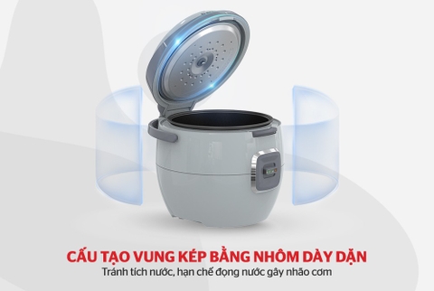 NỒI CƠM ĐIỆN 1.8L SUNHOUSE SHD8663