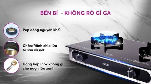 Bếp gas dương Mutosi MG 66M