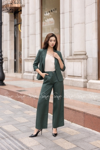 SONO - Áo vest linen xương cá