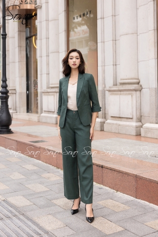 SONO - Áo vest linen xương cá