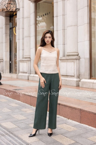SONO - Áo vest linen xương cá