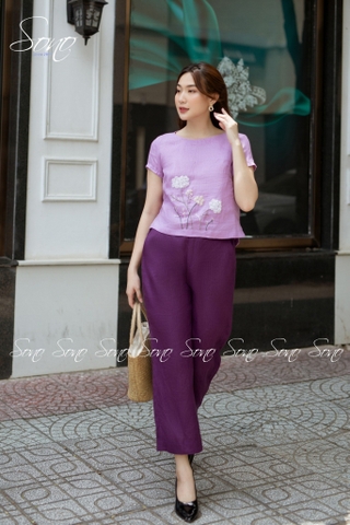 SONO - Quần dài linen form lửng nhiều màu