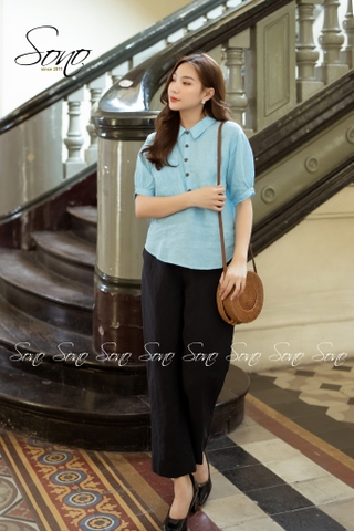 SONO - Quần dài linen form lửng nhiều màu