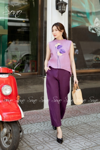 SONO - Quần dài linen form lửng nhiều màu