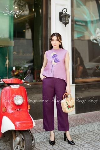 SONO - Quần dài linen form lửng nhiều màu