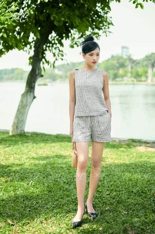 SONO - Set short sọc xám nhỏ