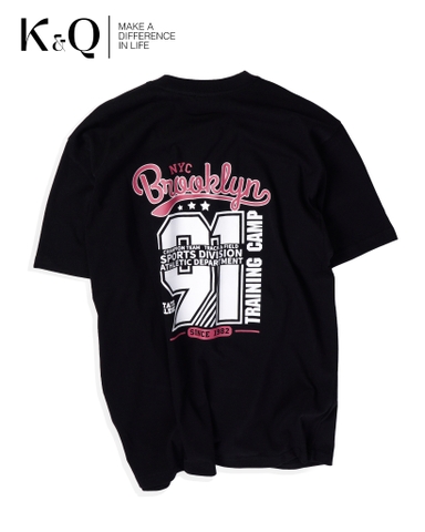 Áo thun cotton 100% Cao Cấp KQ STYLING Đen NYC