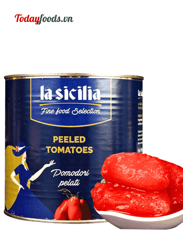 Cà Chua Lột Vỏ Peeled Tomatoes La Sicilia 2.55KG