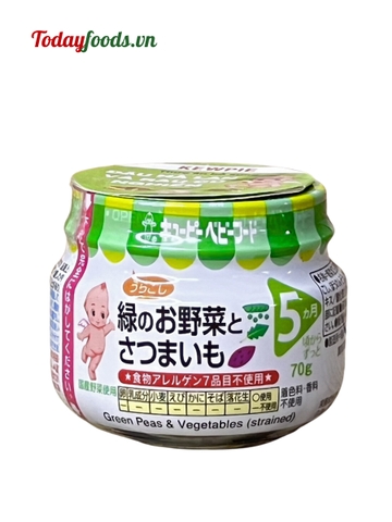 Đồ Ăn Dặm Cho Bé Đậu Hà Lan Và Rau Củ Nghiền {Kewpie} 70G