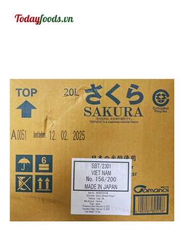 Giấm Tamanoi Sakura Vinegar {Tamanoi} - 20L