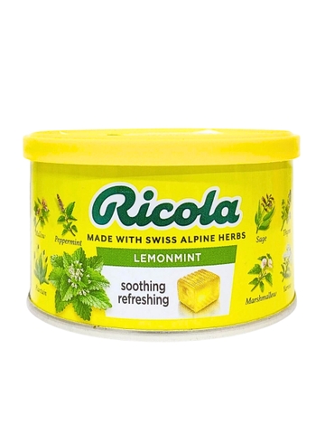 Kẹo Ricola Lemon Mint Swiss Herb 100G