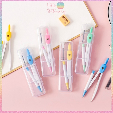 Compa vẽ hình tròn - Tặng kèm 1 hộp ruột chì bấm