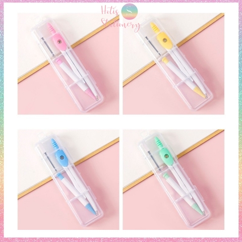 Compa vẽ hình tròn - Tặng kèm 1 hộp ruột chì bấm