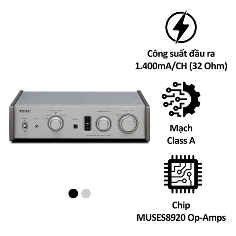 Headphone Amply Teac HA-501E mạch Class A, công suất 1.400mW/CH (32 Ohm)
