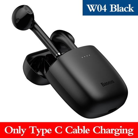 Tai nghe không dây Baseus Encok True Wireless Earphones W04/ W04 Pro (TWS, Wireless charger, Earbuds Mini, New Model)