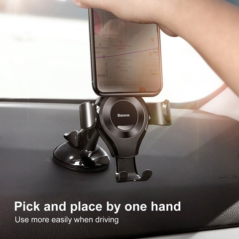 Bộ đế giữ điện thoại dùng trong xe hơi Baseus Osculum Type Gravity Car Mount