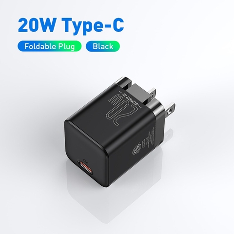 Củ sạc nhanh nhỏ gọn Baseus Super Si Pro Quick Charger 1C 20W (PD/ QC/ PPS/ SCP/ FCP Multi Quick Charge Protocol)