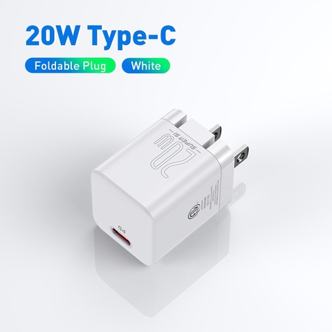 Củ sạc nhanh nhỏ gọn Baseus Super Si Pro Quick Charger 1C 20W (PD/ QC/ PPS/ SCP/ FCP Multi Quick Charge Protocol)