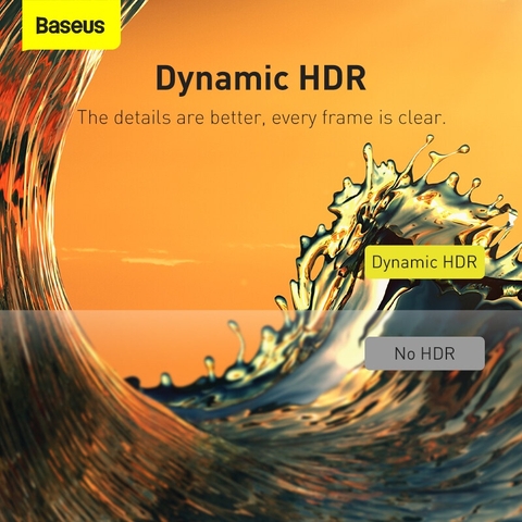 Cáp HDMI kỹ thuật số Baseus 8K/60Hz 4K/120HZ 48Gbps cho Xiaomi Mi Box / PS5 /PS4 / laptop / TV / màn hình / máy chiếu