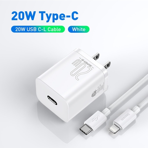 Củ sạc nhanh nhỏ gọn Baseus Super Si Pro Quick Charger 1C 20W (PD/ QC/ PPS/ SCP/ FCP Multi Quick Charge Protocol)