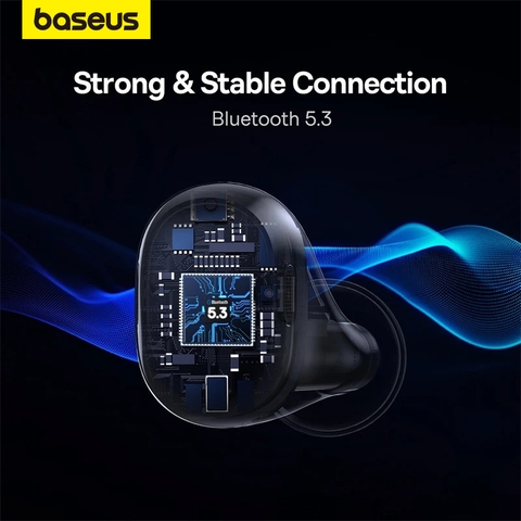 Tai Nghe Không Dây Baseus Bowie WM03 True Wireless Earphones (Bluetooth 5.3, Pin 38h, Super Fast charge, No-delay, APP C