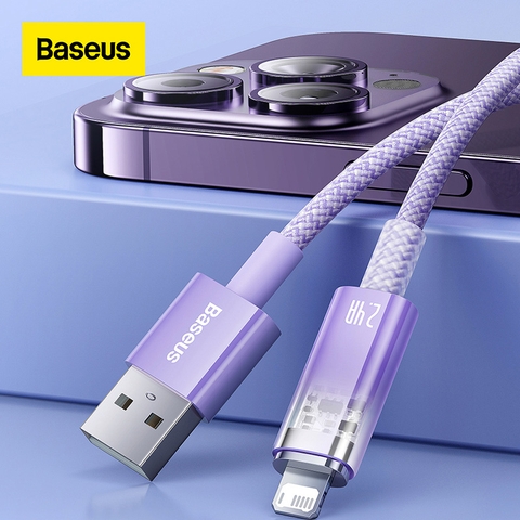 Cáp Sạc Nhanh Tự Ngắt Baseus Explorer Series 2 USB A to Lightning 2.4A dùng cho i.P/i.p.a.d