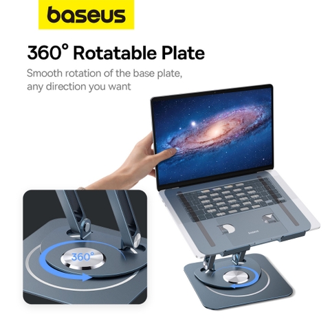 Giá Đỡ Tản Nhiệt Đa Năng Baseus UltraStable Pro Series Xoay 360 Độ Dùng cho Laptop/Macbook (Chất liệu kim loại cao cấp)
