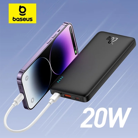 Pin Sạc Dự Phòng Baseus Airpow Fast Charge Power Bank (10000mAh/30000mAH, 20W, PD/QC/FCP Multi Quick charge Support)