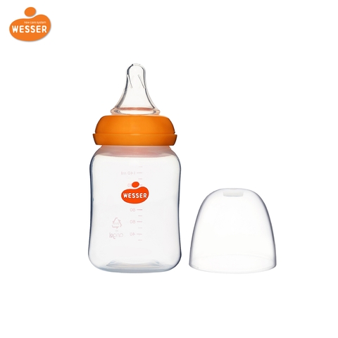 Bình sữa Wesser cổ hẹp nhựa PP 140ml