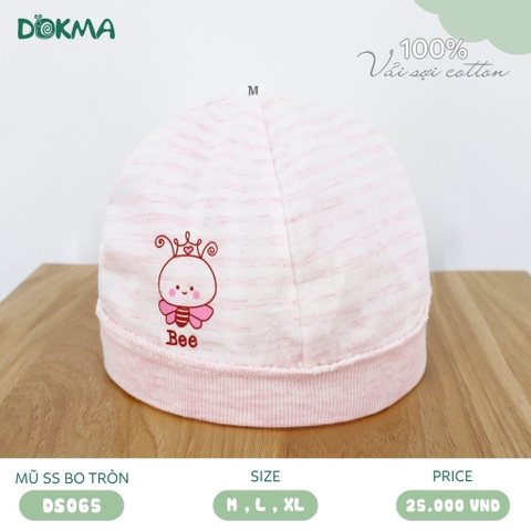 Mũ sơ sinh bo tròn Dokma - DS065